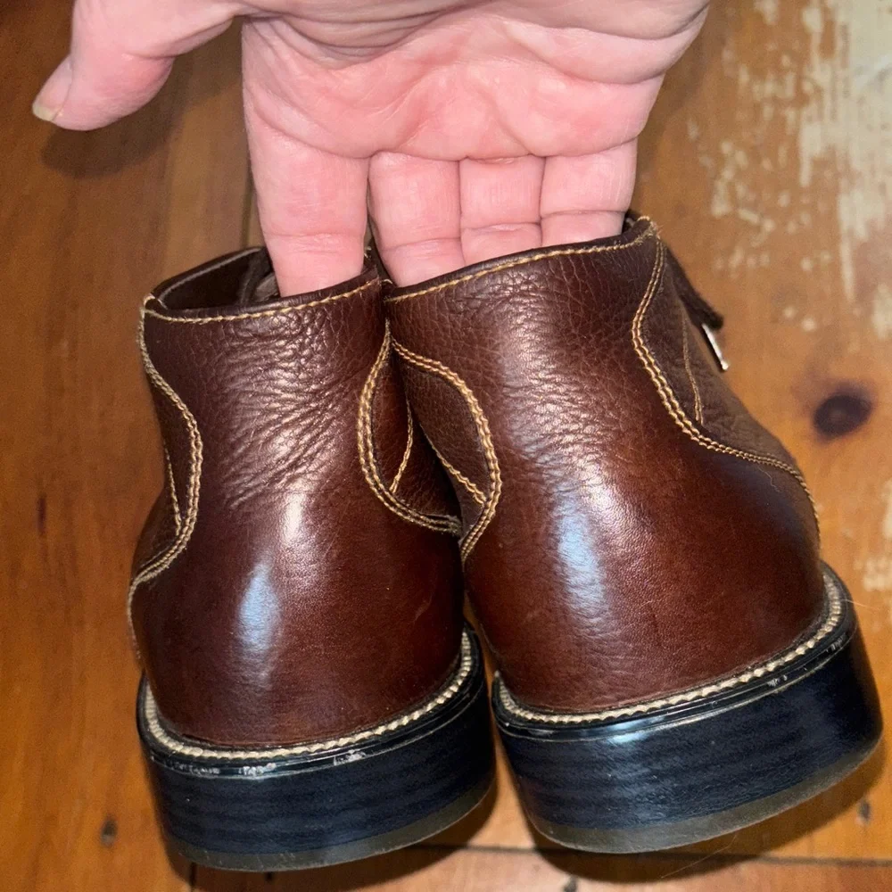 Alfani Dark Brown Chukka Soft Leather Boots Sz 10.5